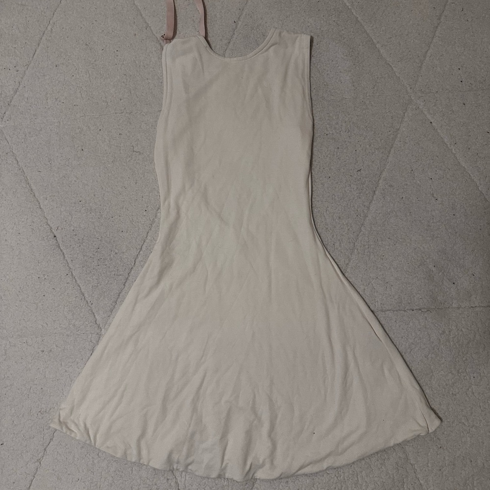 Oh Polly Cream Skater Mini Dress